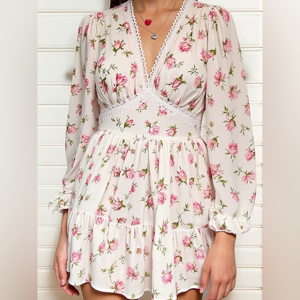 Altar’s State Floral Mini Dress NWOT